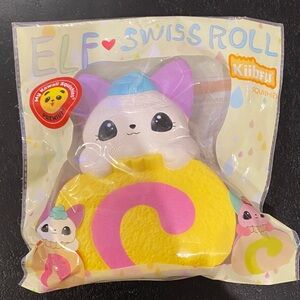 Kiibru elf cat Swiss roll squishy toy